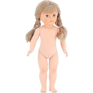 Petitcollin Pop voor kinderen, Frankrijk, 40 cm, naakt, lang haar, blond, blauwe ogen, genummerd, vanaf 3 jaar, 264071, beige