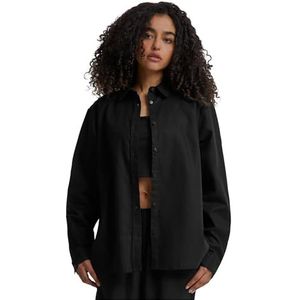 Nachtkleding - Overhemd - Wit - Katoen - Losse Pasvorm