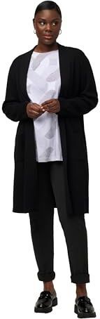 Ulla Popken Gebreid vest  zwart