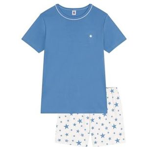Petit Bateau Pyjacourt voor jongens, Blauw/Wit, 16 Jaren