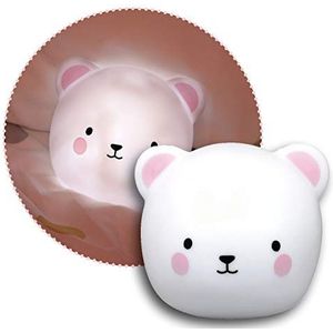 Reer Lumilu Touch Light Bear, 2-in-1 schattig beren-nachtlampje en wandlicht, leuk doopcadeau, verjaardagscadeau voor jongens en meisjes, 52210, wit