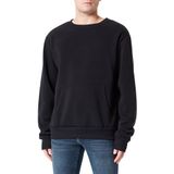 Yuka - Sweatshirt - Zwart - Effen - Lange Mouw
