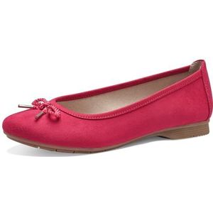 Jana Elegante ballerina's voor dames, met strik, breedte H, extra breed, fuchsia, 41 EU Breed