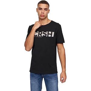 Crosshatch Heren Sullivan T-shirt, Zwart, X-Large, Zwart, XL