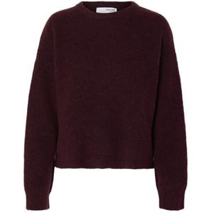 SELECTED FEMME Slfsia Ras Ls Knit New O-Neck Noos, Fig, XS