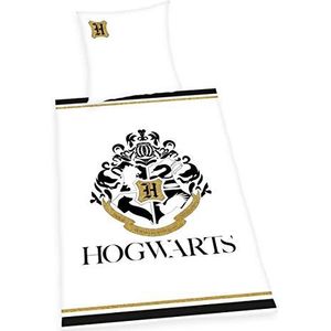 Herding Harry Potter beddengoedset, katoen/renforcé, wit, kussensloop 80 x 80 cm, dekbedovertrek 135 x 200 cm