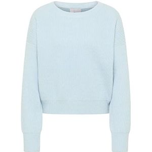 TOORE Gebreide damestrui, lichtblauw, M/L