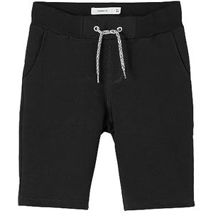 NAME IT jongen sweatshorts katoen, zwart, 104 cm