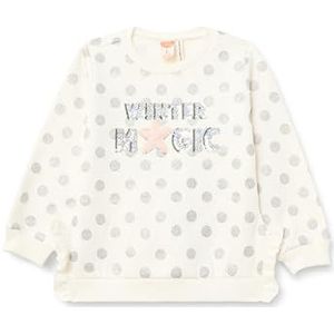 Koton Babygirls Glitter Printed Sequined Embroidered Applique and Ruffled Detail Sweatshirt, Wit ontwerp (0d0), 12-18 maanden
