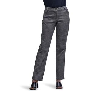 Lee Dames Relaxed Fit All Day Straight Leg Pant, Zwart Wit Rockhill Plaid, 46