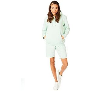 Light and Shade Soft Touch Loungewear joggingbroek voor dames, joggingbroek, korte broek, mistige jade, XS