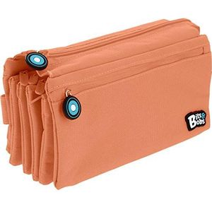 Grafoplas 37543383 Bits & Bobs Etui, 4 vakken, koraal, 23 x 12 cm