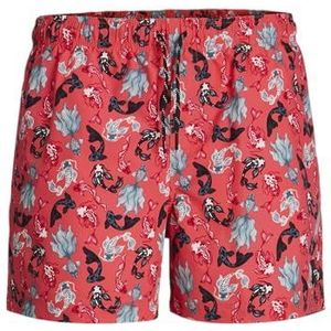 Jack & Jones Jpstmaui Jjswim Novelty Aop AKM Sn, hot coral, S