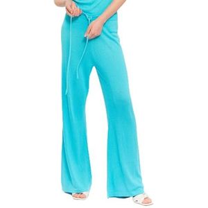 CHAOUICHE Gebreide broek set, blauw, XX-Small voor dames, Blauw, XXS