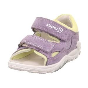 Superfit meisjes flow sandalen, Paars Geel 8510, 19 EU Weit