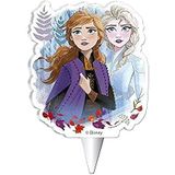 Dekora - Elsa en Anna 2D verjaardagskaars Disney Frozen 2, blauw (346227)