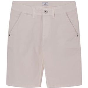 Pepe Jeans Blueburn Short voor jongens, Beige (Ivoor), 16 Jaren