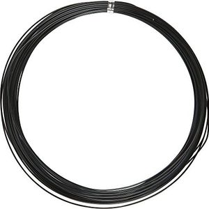 Aluminium draad, dikte 1 mm, zwart, rond, 16m