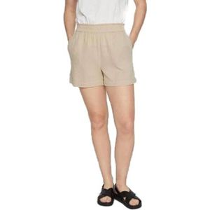Vila - VILANIA HW Shorts - Grey - Dames Shorts - Elastische Taille