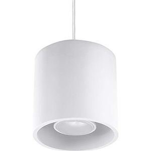 Sollux Lighting hanglamp, roestvrij staal, wit
