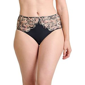 Sans Complexe dames bikinislip, imprime tropical noir, 38/40