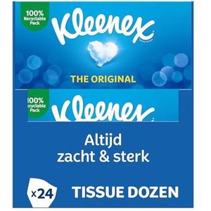 Kleenex the Original tissues - 24 tissue dozen - 1728 zakdoekjes - 24 x 72 stuks - Voordeelverpakking - heerlijk zacht en sterk - voor dagelijks gebruik