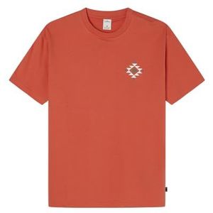 Springfield T-shirt voor dames, rode print, XL