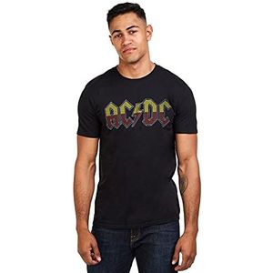 AC/DC Mannen About to Rock Tour T-shirt, Zwart, L