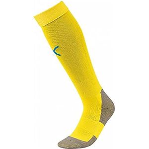 PUMA Team LIGA Socks CORE Stutzen, Cyber Yellow-Electric Blue Lemonade, 35-38 (Herstellergröße: 2)