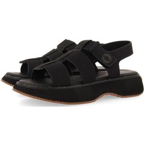 GIOSEPPO Gweek Sneakers - Zwart - Gevoerde Binnenzool - Verstelbare Sluiting