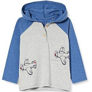 bellybutton Baby-jongens T-shirt met lange mouwen, Silver Melange|grijs, 50 cm