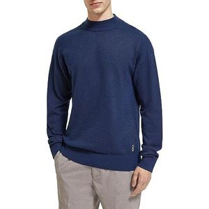 Scotch & Soda Herentrui met nek, blauw (night), XXL