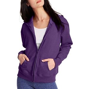 Hanes EcoSmart Sweatshirt met capuchon voor dames, Violet Splendor Heather, L
