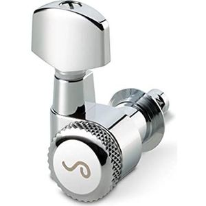 Schaller® »M6 PIN SMB SL LOCKING MECHANIK - 6 LINKS« set klemmechanica voor elektrische gitaar - afwerking: chroom