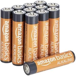 Amazon Basics 12-pack zeer performante AAA-alkaline batterijen, 1,5 volt, 10 jaar houdbaar