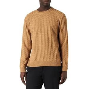 Sisley Mens L/S 109KS100Z Sweater, Beige 902, XL