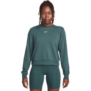 Nike - W Nk One Df Crew Lbr - Sporttop - Deep Jungle/White