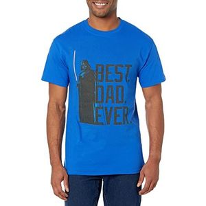 Star Wars Heren officieel gelicentieerde T-shirts voor papa shirt, Blauw//Bestest Papa, M