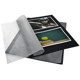 goldbuch 83006 Fotokarton met pergamijn, 20 vellen, voor Bella Vista fotoringbanden en mappen, fotoalbumvulling, voor het vullen van fotomappen, formaat DIN A4, zwart, 23,2 x 29,7 cm