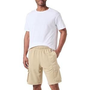Champion Legacy Icons Pants C-logo Powerblend Terry Cargo Shorts, Beige, M Heren SS24, Beige, M