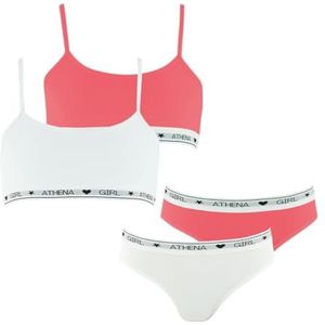 Girl by Athena Beha voor dames, Blanc/Rose Corail, 8 Years