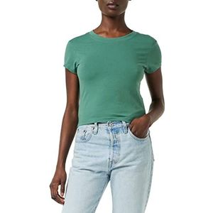 Urban Classics Dames T-Shirt Ladies Stretch Jersey Cropped Tee, Vrouwen Top verkrijgbaar in vele kleurvarianten, maten XS - 5XL, Paleleaf, 4XL