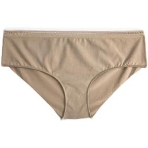 Koton Dames katoenen kanten basic hipster slipje ondergoed, Grijs(042), L