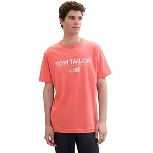 TOM TAILOR Heren T-shirt, 26202 - Flamingo Flower, S