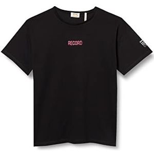 Koton Girls Embellished T-shirt met korte mouwen, katoen, zwart (999), 4-5 Jaar