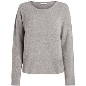 PIECES Dames Pcfillac Ls Wool Knit Noos Trui, grijs (light grey melange), S