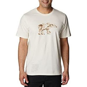 Columbia Heren Clarkwall T-shirt, Natural White Bear Graphic, M