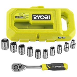 Ryobi - 10-delige set - 9 1/4"" dopsleutels en schroevendraaiers - RHRS10PC
