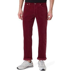 REG Cord Jeans, Plumped Rood, 33W / 30L