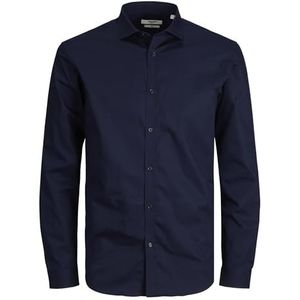 JACK & JONES Heren Jprblacardiff Shirt L/S Noos shirt met lange mouwen, navy blazer, XL